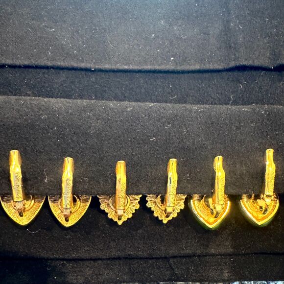 Joan Rivers 'Hearts & Flowers' Full Earring Set of 3 Pairs - Vintage - Picture 5 of 9